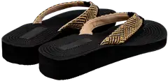 TEX naisten kiilapohjaiset varvassandaalit I984597 - BLACK 1 - 2
