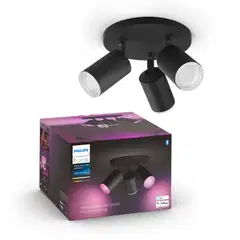 Philips Hue Fugato -kohdevalaisin 4.2W 2000-6500K 1200LM musta - 2