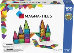 MAGNA-TILES® Clear Colours 100 osaa -magneettirakennussarja - 1