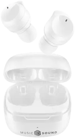 MusicSound Bluetooth nappikuulokkeet Flow valkoinen - 1