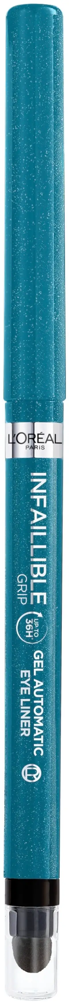 L'Oréal Paris Infaillible Grip 36H Gel Automatic Eyeliner silmänrajausväri 0,3 g - Turquoise Faux Fur - 2