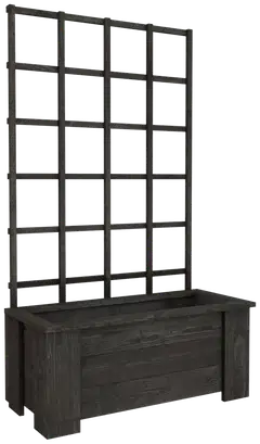 Miljöökoriste istutuslaatikko syvä köynnösritilällä kokonaiskorkeus 132cm, laatikko 80x30cm - 1