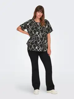ONLY CARMAKOMA naisten paita Carvica - BLACK - 5