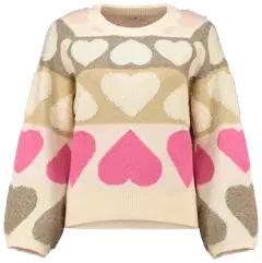 Hailys naisten neule Si44dney - offwhite heart - 1