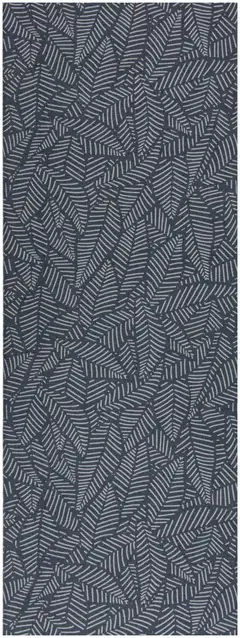 House kaitaliina Outline leaves 33x160 cm tummanharmaa - 1