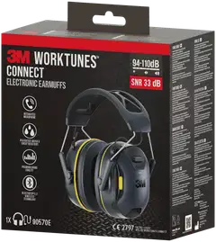 3M™ WorkTunes™ Connect -kuulonsuojaimet langattomalla Bluetooth®-teknologialla 90570E-1 - 8