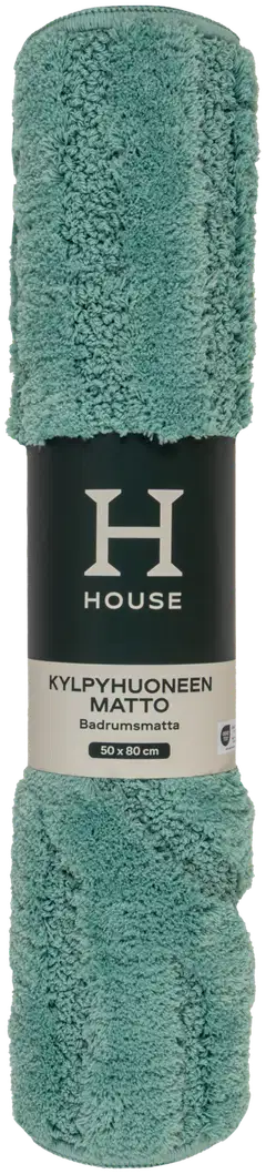 House kylpyhuoneenmatto Art deco 50x80 cm vihreä - 3