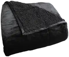 Polar Night painopeitto 135x200cm sherpa black - Musta - 3