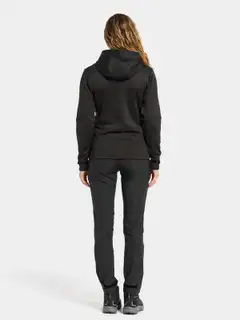 Didriksons naisten hupullinen fleecetakki Anneli - BLACK - 5