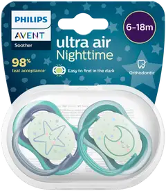 Philips Avent Ultra Air Night tutti 6-18kk, 2 kpl - 2