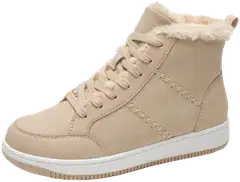 Attitude naisten varsitennarit Bailey mid - Beige - 3