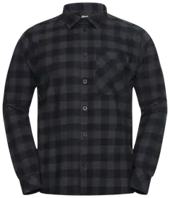 Jack Wolfskin miesten flanellipaita Lite - check black - 1