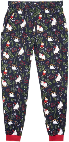 Muumi naisten pyjama Hiihtoretki 593716 - tummansininen - 3