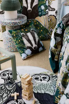 Vallila matto Huhuu  Ø 133 cm bluegreen - 3