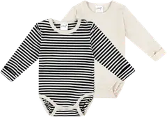Ciraf vauvojen body 250B252914 2-pack - 12-0304TCX whitecap gray - 1