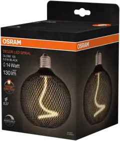 OSRAM LED-sisustuslamppu Decor Spiral Globe 125mm 3,5W 130lm 1800K E27 musta - 2