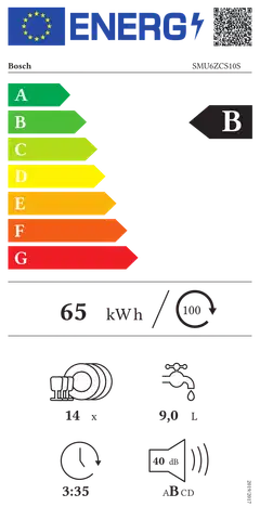 Bosch astianpesukone SMU6ZCS10S 60cm teräs - 3
