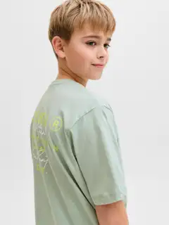 JJ REBEL JUNIOR lasten t-paita - Aqua Gray - 4