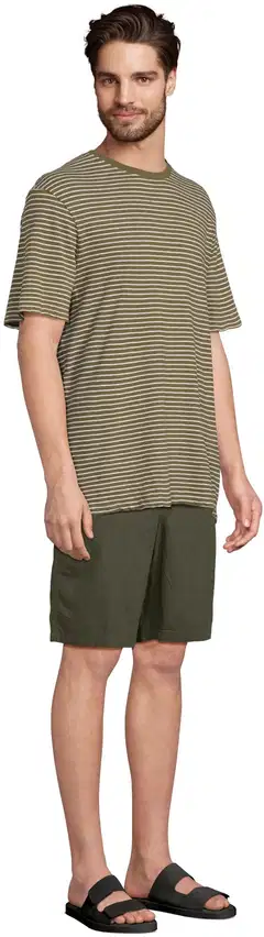 London Fog miesten pellavashortsit 202LF15264 - D. green - 4