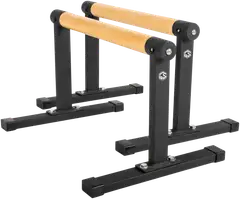 Gymstick Premium Parallettes nojapuut - musta-puu - 4