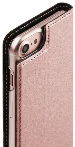 Wave Book Case, Apple iPhone SE (2022) / SE (2020) / 8 / 7 / 6S / 6, Ruusukulta - 3