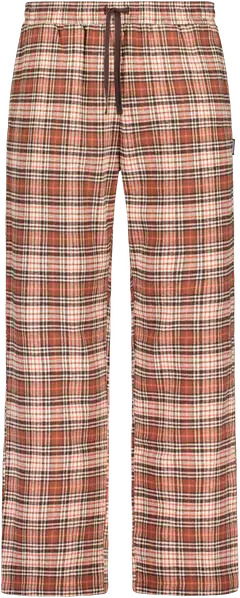 Reino&Aino miesten flanellipyjamahousut Reino - Brown - 1
