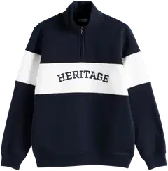 TEX miesten collegepaita 1/2-zip I287408 - NAVY 2 - 4