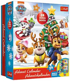 Trefl Paw Patrol palapelisetti joulukalenteri, 24 x 24 palaa - 1