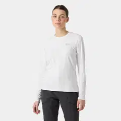 Helly Hansen naisten pitkähihainen aurinkosuojattu paita W HH Lifa Active Solen LS 48380 - WHITE - 3