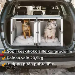 Trekker koiran kuljetushäkki XL 97x90x69,5 cm alumiini - 12