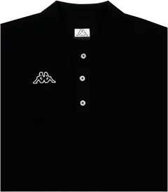 Kappa miesten pikeepaita Logo Holiver - Black-white-black - 2