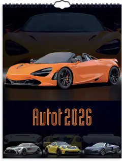 Burde Seinäkalenteri 2026 Autot - 1