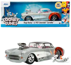 Jada Looney Tunes Väiski Vemmelsääri ja 1957 Chevrolet Corvette, 19 cm, 1:24, die-cast - 1