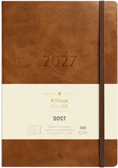 Burde Kalenteri 2027 Business Forma Deluxe ruskea - 1