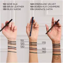 L'Oréal Paris Haute Couleur Silmänrajauskynä 130 Bleu Suede 1,2 g - Bordeaux Cashmere - 7