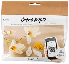 Creativ Company askartelusetti  kreppipaperi magnolia - 1