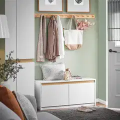 SoBuy kenkäkaappi valkoinen FSR171-W - 2