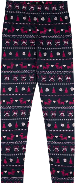 House naisten kuviolliset joululeggingsit 222HX42265 - Blue - 1
