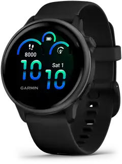 Garmin älykello Vivoactive 6 tummanharmaa ja musta hihna - 1