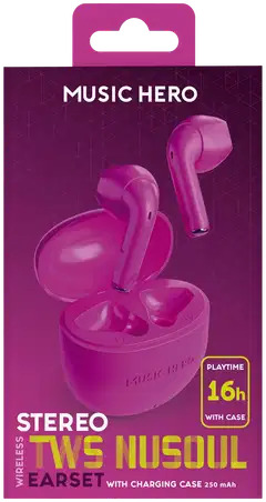 SBS langattomat nappikuulokkeet Nusoul, violetti - 2