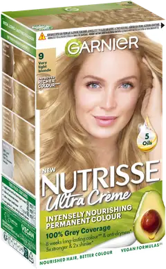 Garnier Nutrisse Ultra Creme 9.0 Very Light Blonde Kirkasvaalea kestoväri 1kpl - 1