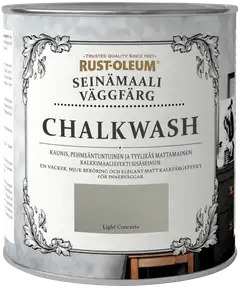 Rust-Oleum Chalkwash 1l seinämaali vesiohenteinen vaaleanharmaa - 1