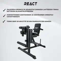 React Jalkojen Ojennus/koukistuslaite 100 - 10