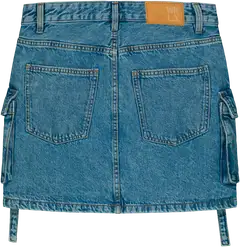 WKLY. naisten lyhyt cargo farkkuhame 221W010410 - Denim blue - 2