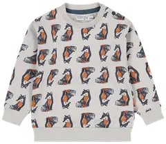 Dirkje lasten kokonaan kuvioitu collegepusero O56721 - Light grey - 1
