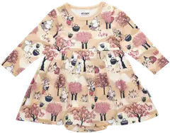 Muumi vauvojen bodymekko Hedelmäsato 592497 - beige - 1