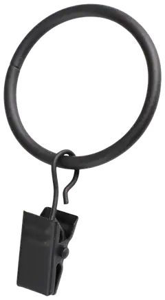 Ihanin verhorenkaat nipistimellä mattamusta 32/38 mm 10kpl/pss - 2