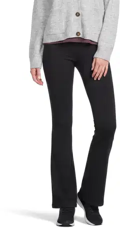 House naisten flare leg trikoohousut Betsy - Black - 1