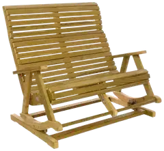 Riku tupla jousikeinu, istuinleveys 110cm, kestopuu vihreä - 1