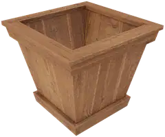 Miljöörakennus kartioruukku 40x40x40cm ruskea - 1